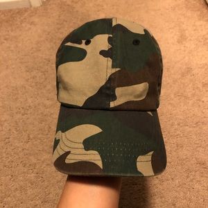 Camp print hat